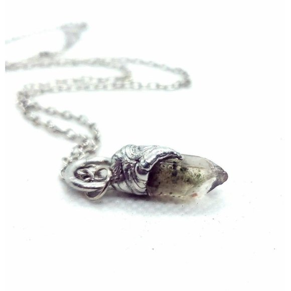 Green ghost quartz Necklace phantom quartz necklace - Picture 9 of 12